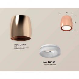 Комплект накладного светильника Ambrella light Techno Spot XS1144020 PPG/FR золото розовое полированное/белый матовый (C1144, N7165)  купить